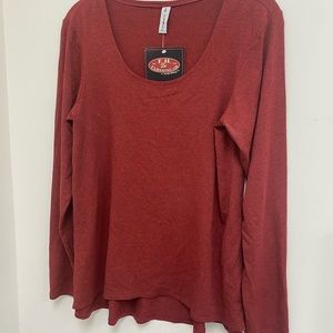 E H Clothing Co size Small so soft womens  long sleeve T color Brick $47.00